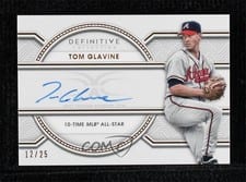 2022 Topps Definitive Collection Legendary Autographs Tom Glavine #LAC-TG card