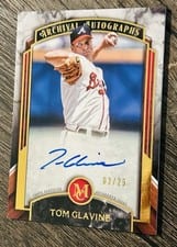 2022 Topps Museum Collection Archival Autographs Tom Glavine #AA-TG card