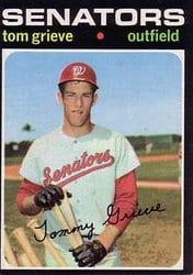 1971 Topps Base Set Tom Grieve #167 card