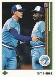 1989 Upper Deck Base Set Tom Henke #264 card