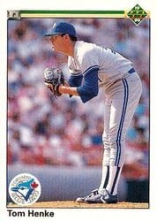 1990 Upper Deck Base Set Tom Henke #282 card