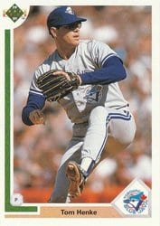 1991 Upper Deck Base Set Tom Henke #149 card