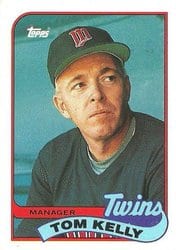1989 Topps Base Set Tom Kelly #14 card