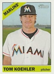 2015 Topps Heritage Base Set Tom Koehler #406 card
