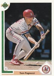 1991 Upper Deck Base Set Tom Pagnozzi #91 card