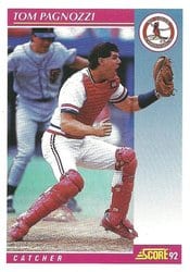 1992 Score Base Set Tom Pagnozzi #136 card