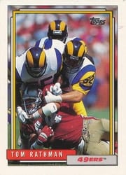 1992 Topps Base Set Tom Rathman #413 card