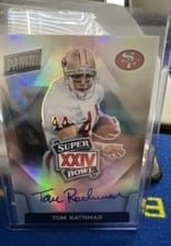 2022 Panini Spectra 2021 Super Bowl Signatures Prizm Tom Rathman card