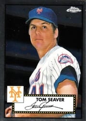 2021 Topps Chrome Platinum Anniversary Base Set Tom Seaver #607 card