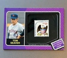 2024 Topps Heritage 1975 Us Postal Stamp Relics Tom Seaver #75US-TS card