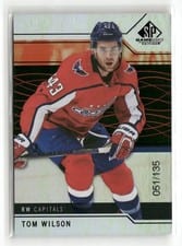 2018 SP Game Used Tom Wilson #53 card