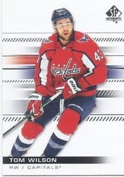 2019-20 SP Authentic Base Set Tom Wilson #39 card