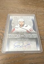 2021-22 Upper Deck Artifacts Autograph Facts Tom Wilson #AF-TW card