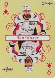2025-26 O-Pee-Chee Playing Cards Tom Wilson #9-CLUBS* card