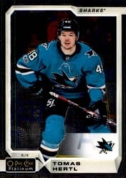 2018-19 O-Pee-Chee Platinum Base Set Tomas Hertl #37 card