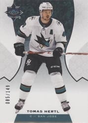 2019-20 Upper Deck Ultimate Collection Base Set Tomas Hertl #32 card