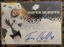 2021-22 SPx Superscripts Tomas Hertl #SS-HE card