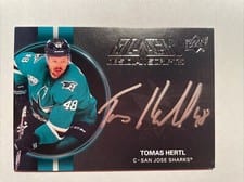 2021-22 SPx UD Black Obsidian Scripts Tomas Hertl #OS-TH card