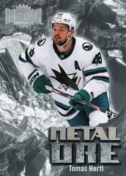 2022-23 SkyBox Metal Universe Metal Ore Tomas Hertl #MO-8 card