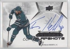2022-23 Upper Deck Premier Premier Slapshots Autograph Tomas Hertl #PSA-HE card