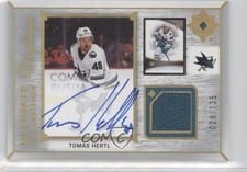 2022-23 Upper Deck Ultimate Collection Ultimate Displays Autograph Jersey Tomas Hertl #UDA-TH card