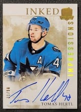 2023-24 Upper Deck The Cup Inked Impressions Tomas Hertl #II-TH card