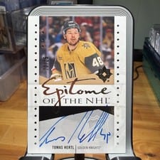 2024-25 Upper Deck Ultimate Collection Epitome of the NHL Tomas Hertl #NHL-HE card