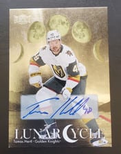 2025-26 SkyBox Metal Universe Lunar Cycle Auto Tomas Hertl #LC-11 card