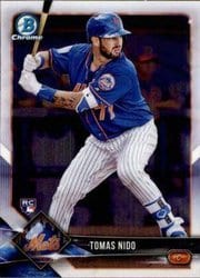 2018 Bowman Chrome Base Set Tomas Nido #76 card