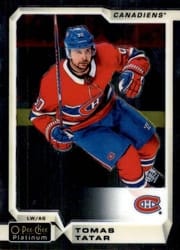 2018-19 O-Pee-Chee Platinum Base Set Tomas Tatar #49 card