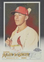 2020 Topps Allen & Ginter Chrome Base Set Tommy Edman #265 card