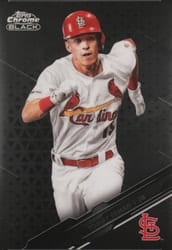 2020 Topps Chrome Black Base Set Tommy Edman #21 card