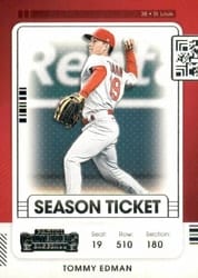 2021 Panini Contenders Base Set Tommy Edman #27 card