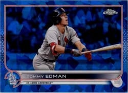 2022 Topps Chrome Sapphire Edition Base Set Tommy Edman #419 card