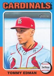 2024 Topps Heritage Mini Base Set Tommy Edman #436 card
