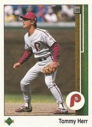 1989 Upper Deck Base Set Tommy Herr #720 card