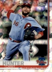 2019 Topps Chrome Sapphire Edition Base Set Tommy Hunter #619 card