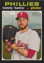 2020 Topps Heritage Base Set Tommy Hunter #699 card