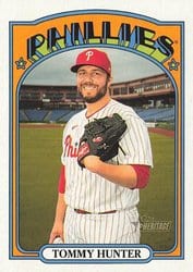 2021 Topps Heritage Base Set Tommy Hunter #425 card