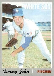 1970 Topps Base Set Tommy John #180 card