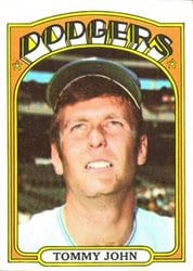 1972 Topps Base Set Tommy John #264 card