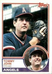 1983 Topps Base Set Tommy John #735 card