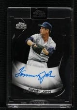 2022 Topps Chrome Black Autographs Tommy John #CBA-TJ card