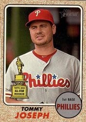 2017 Topps Heritage Base Set Tommy Joseph #190 card