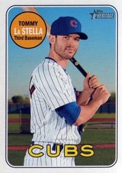 2018 Topps Heritage Base Set Tommy La Stella #546 card