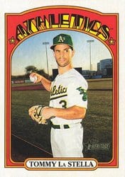 2021 Topps Heritage Base Set Tommy La Stella #60 card