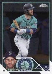 2023 Topps Chrome Update Base Set Tommy La Stella #USC25 card