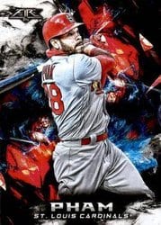 2018 Topps Fire Base Set Tommy Pham #185 card