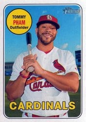2018 Topps Heritage Base Set Tommy Pham #26 card