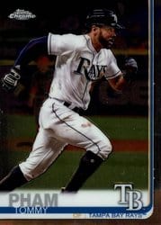 2019 Topps Chrome Base Set Tommy Pham #45 card